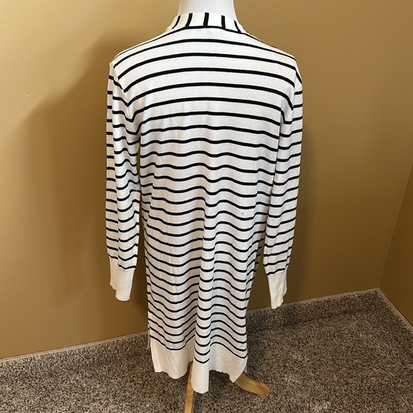 🐺 Nine West Long Open Front Cardigan Sweater - Picture 3 of 5